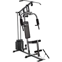 TecTake Multiestación Maquina de musculación | Módulo de Mariposa | Estribo para piernas | 8x4-5 kg &amp- 1x3-5 kg | Barra…